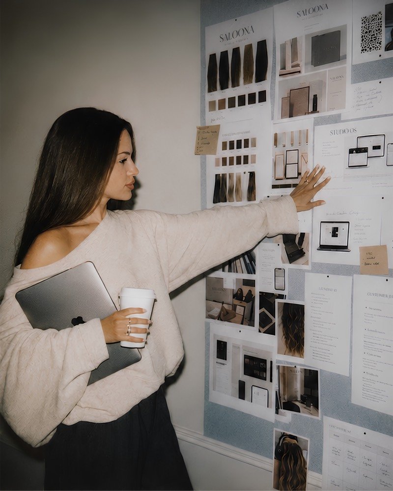 Moodboard aus der Entstehung von SALOONEA